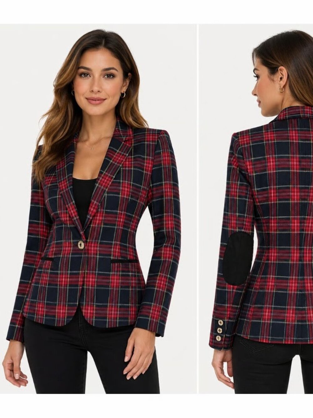 Tommy Hilfiger Plaid Blazer size 8